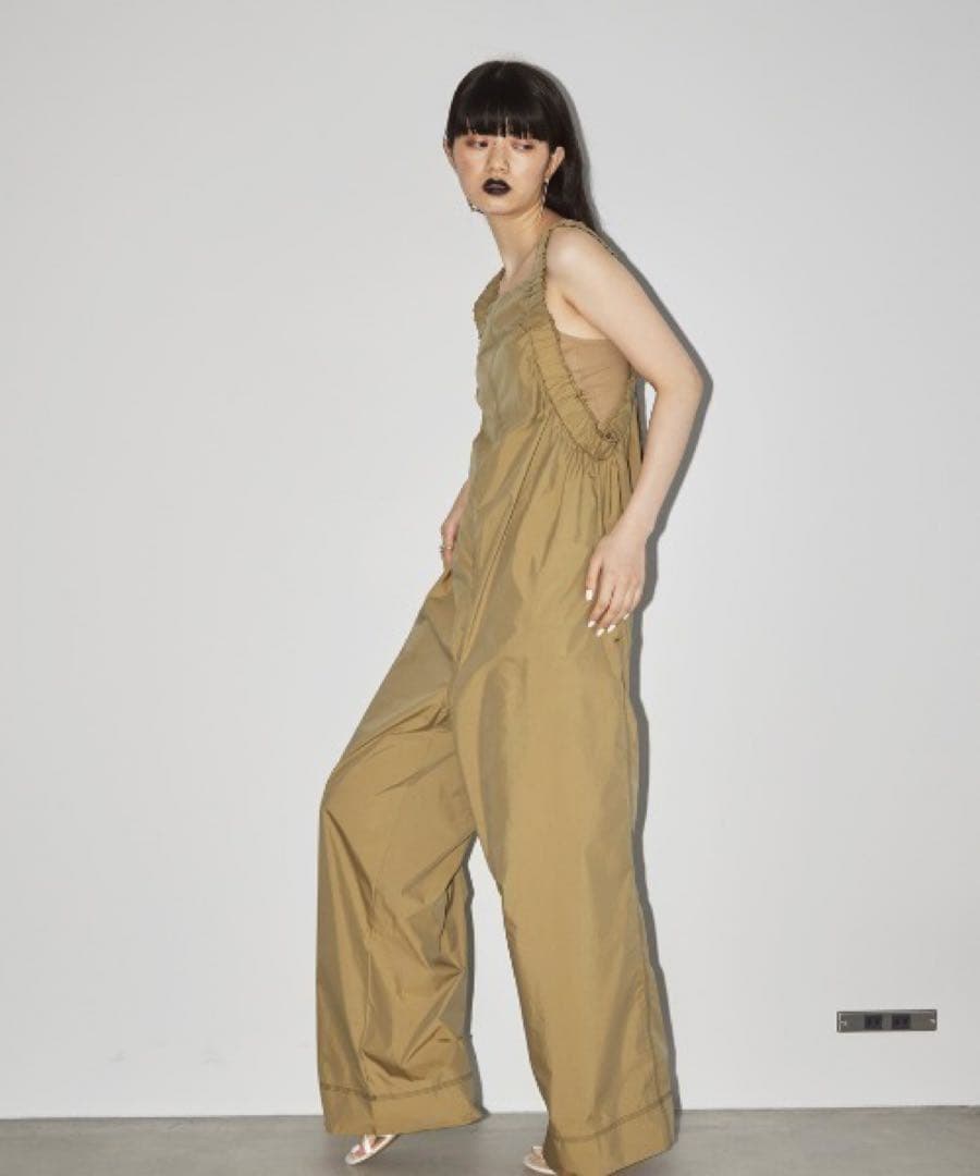 トゥデイフル　サイドギャザーサロペット