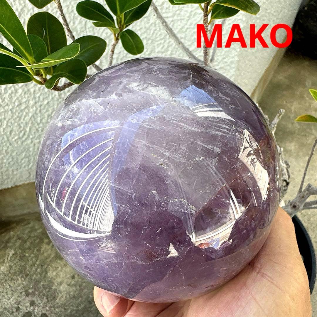 M1793☆アメジスト丸玉直径115mm2.2Kg☆天然石☆N50909