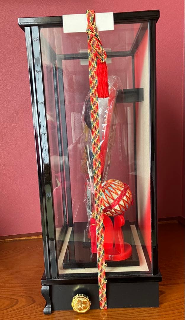 道成寺　13号　羽子板飾り（ガラスケース-オルゴール付）