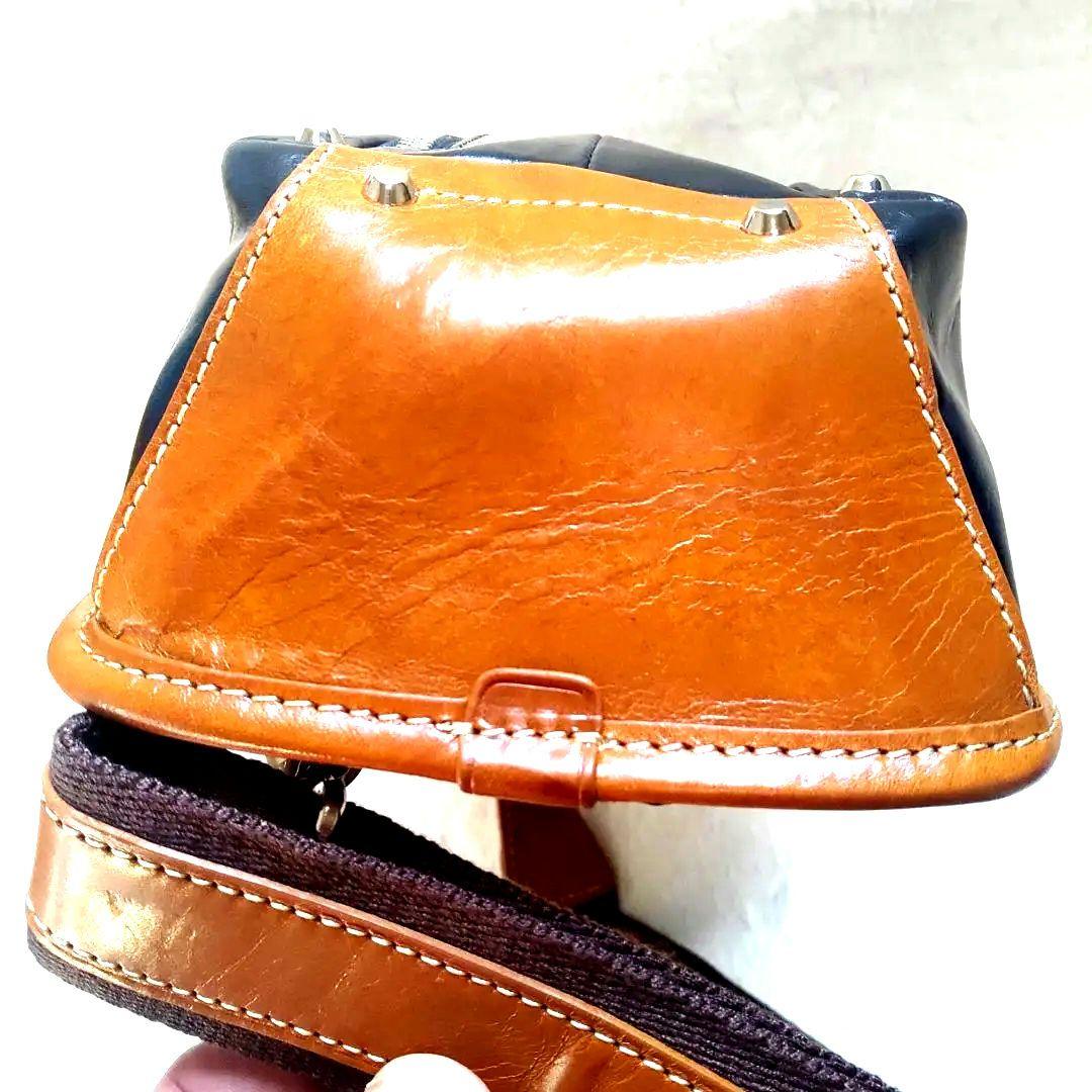 限定色CiaoチャオITALYレザーキーファノイ　ネイビー ボディバッグ未使用