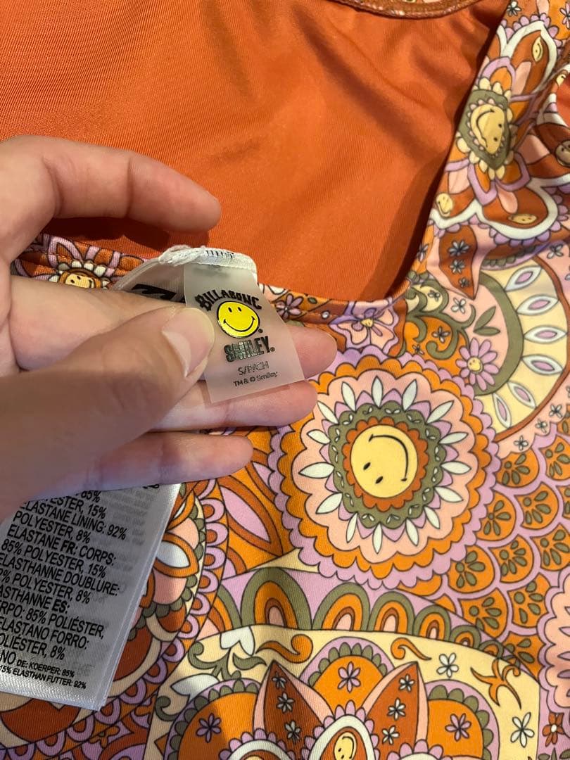 BILLABONG 花柄 ワンピース水着　サイズS