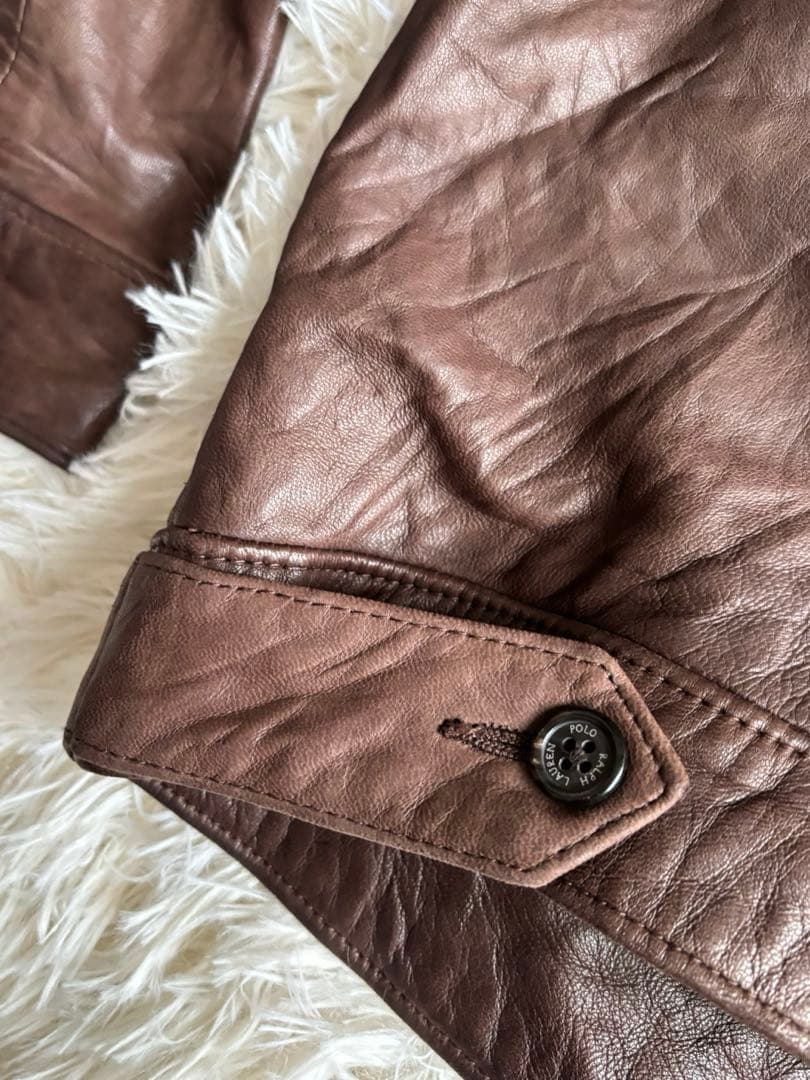 ラルフローレン　スイングトップ　レザージャケット　リアルレザー