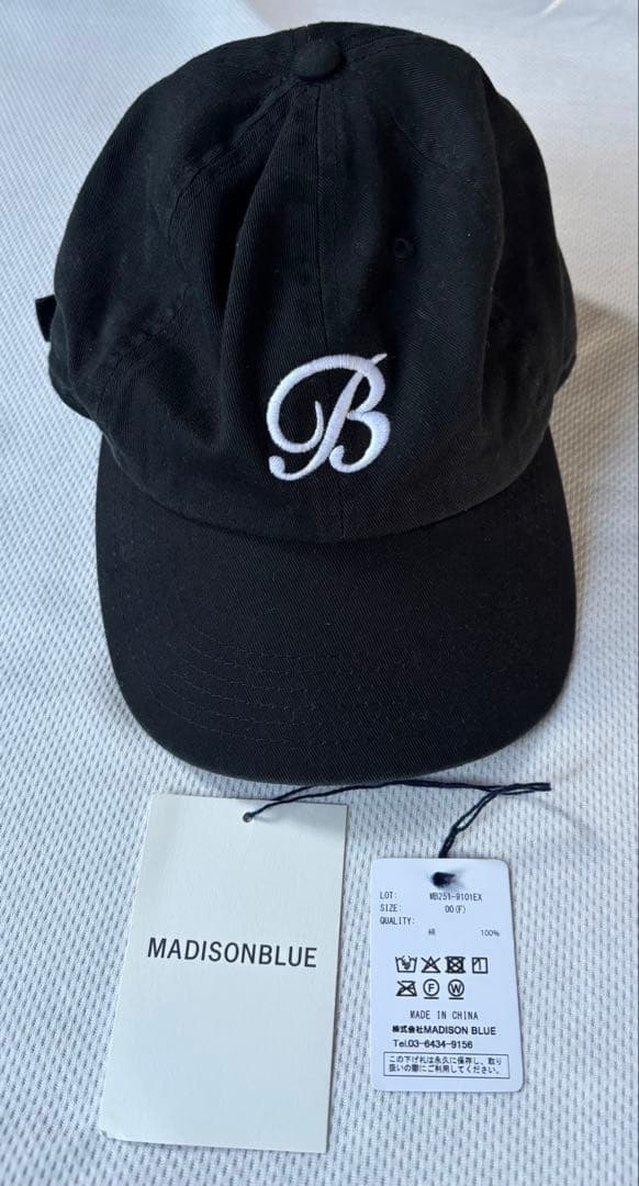 【MADISONBLUE】B CAP 黒※タグあり※