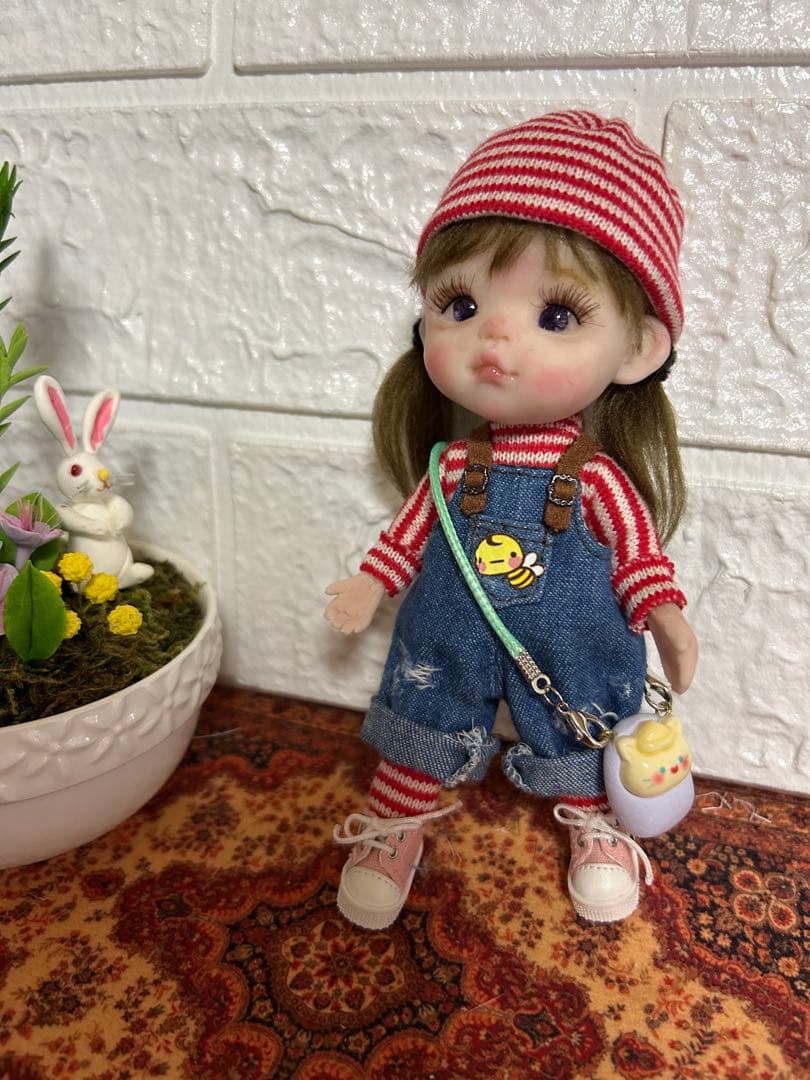 樹脂粘土ドドール女の子 樹脂粘土ベビー　創作人形 オビツ11サイズ