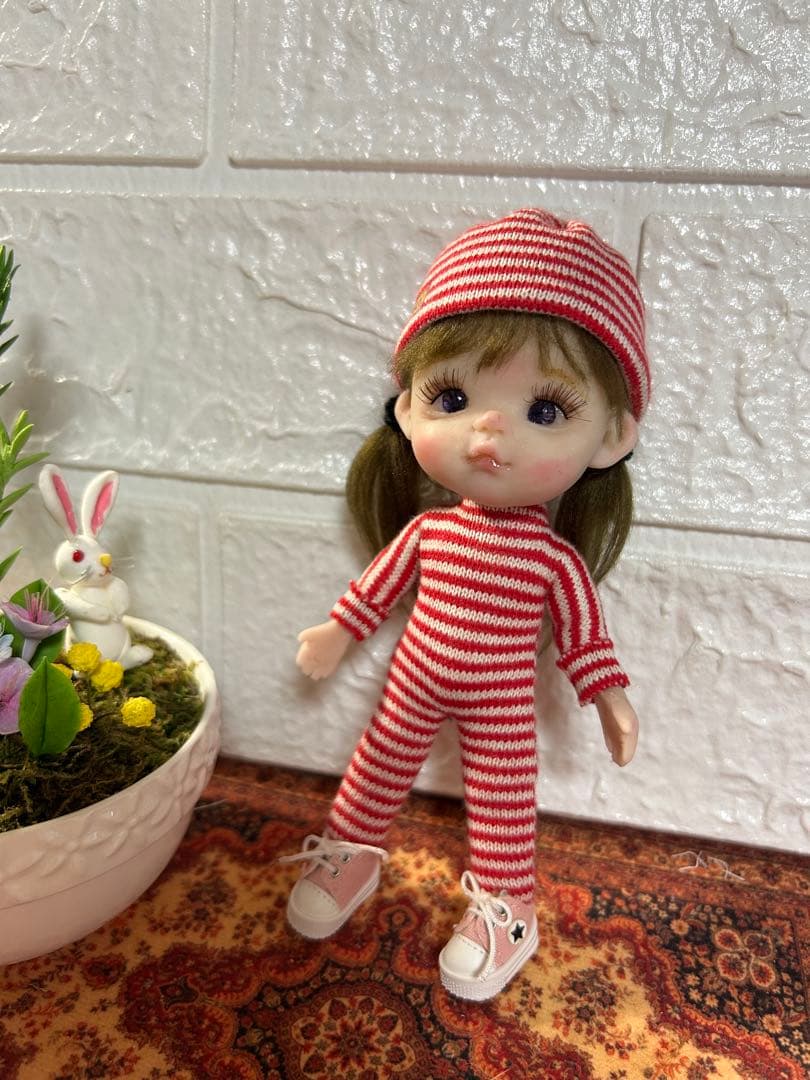 樹脂粘土ドドール女の子 樹脂粘土ベビー　創作人形 オビツ11サイズ