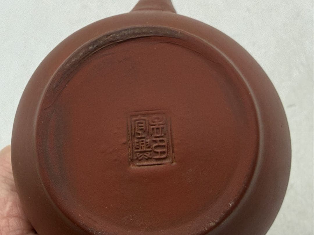 宜興紫砂　水平壺　宜興孟臣銘　茶器　急須　送料込み260118