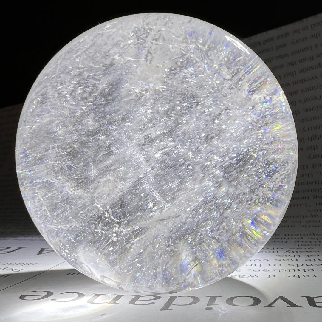 ✨透明度とレインボーの共演✨レインボー ヒマラヤ水晶 水晶 丸玉 天然石 原石