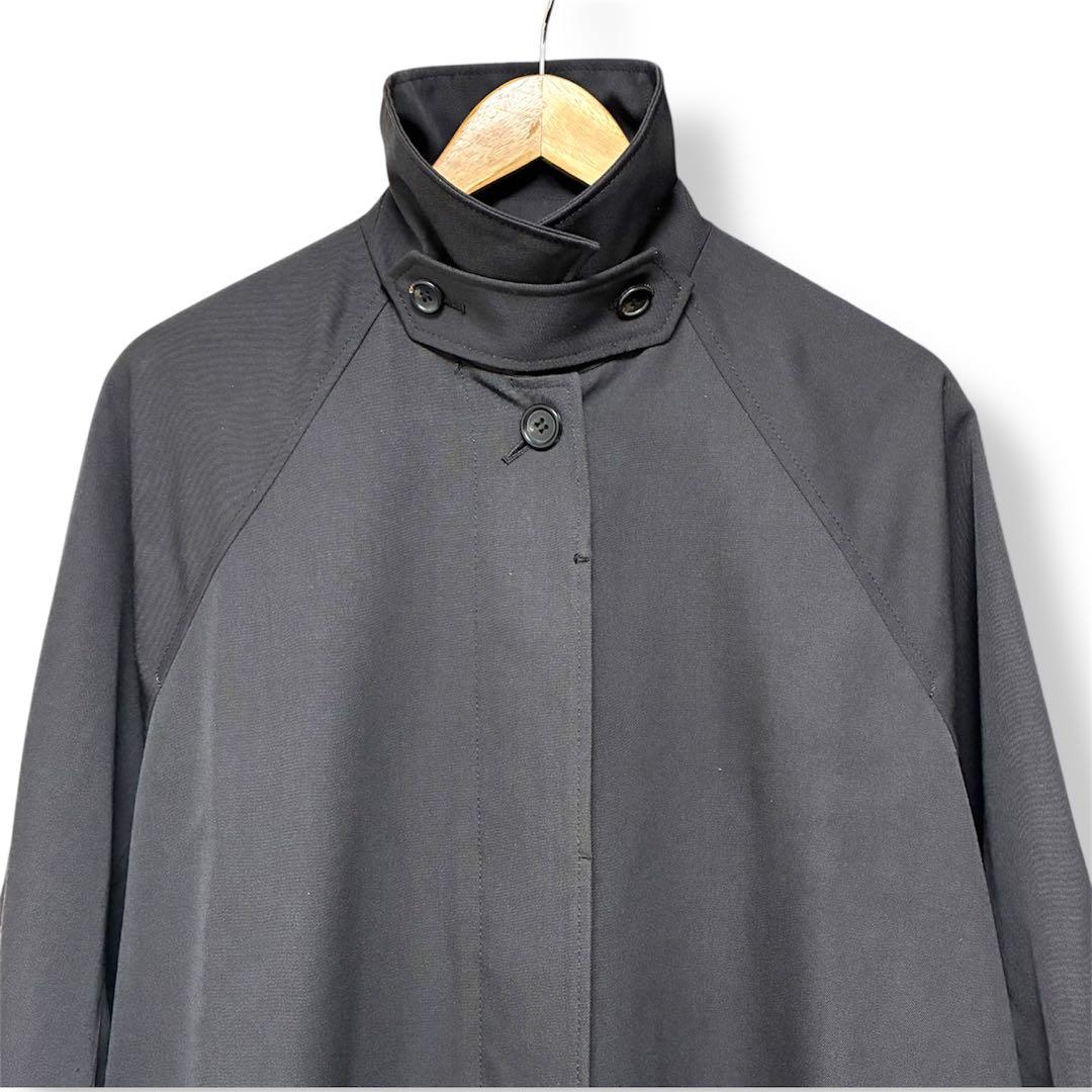 【美品】spick and spanステンカラーウールトレンチ ダークグレー