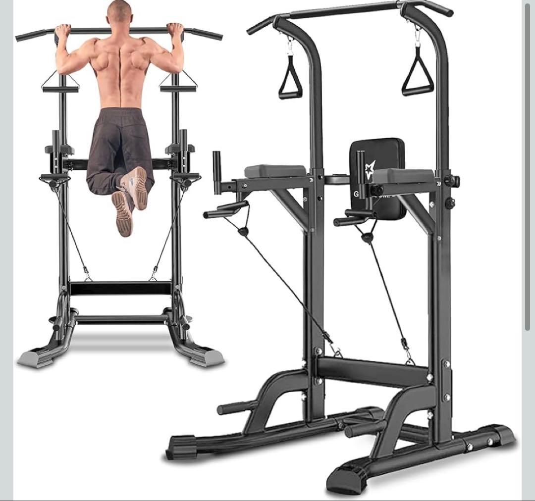 GOGOJUMP 懸垂マシン　多機能トレーニングスタンド 懸垂・ディップ対応