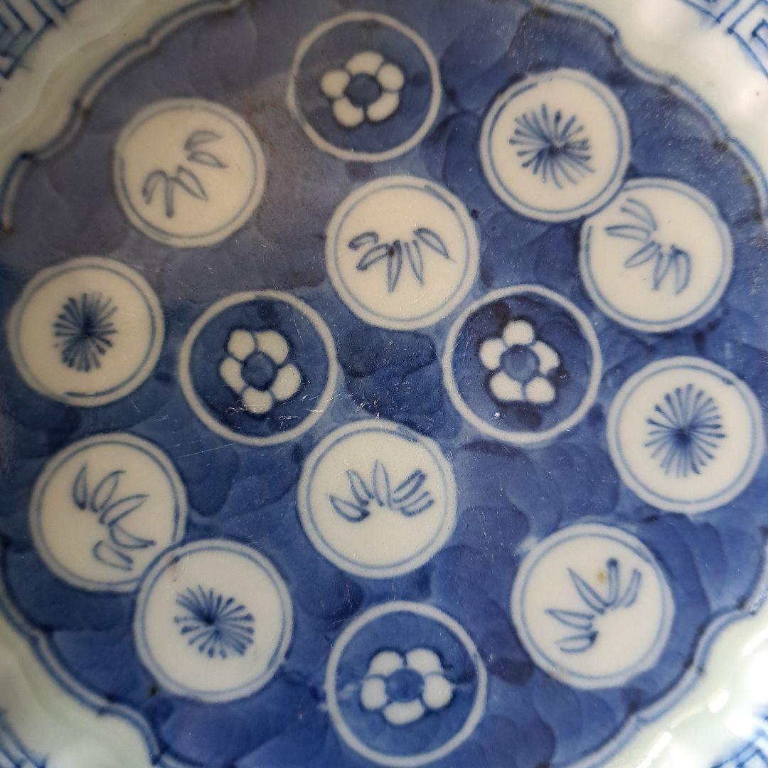 「かわいくてモダンな丸文！」 古伊万里皿(直径11.5cm) 4客セット 骨董