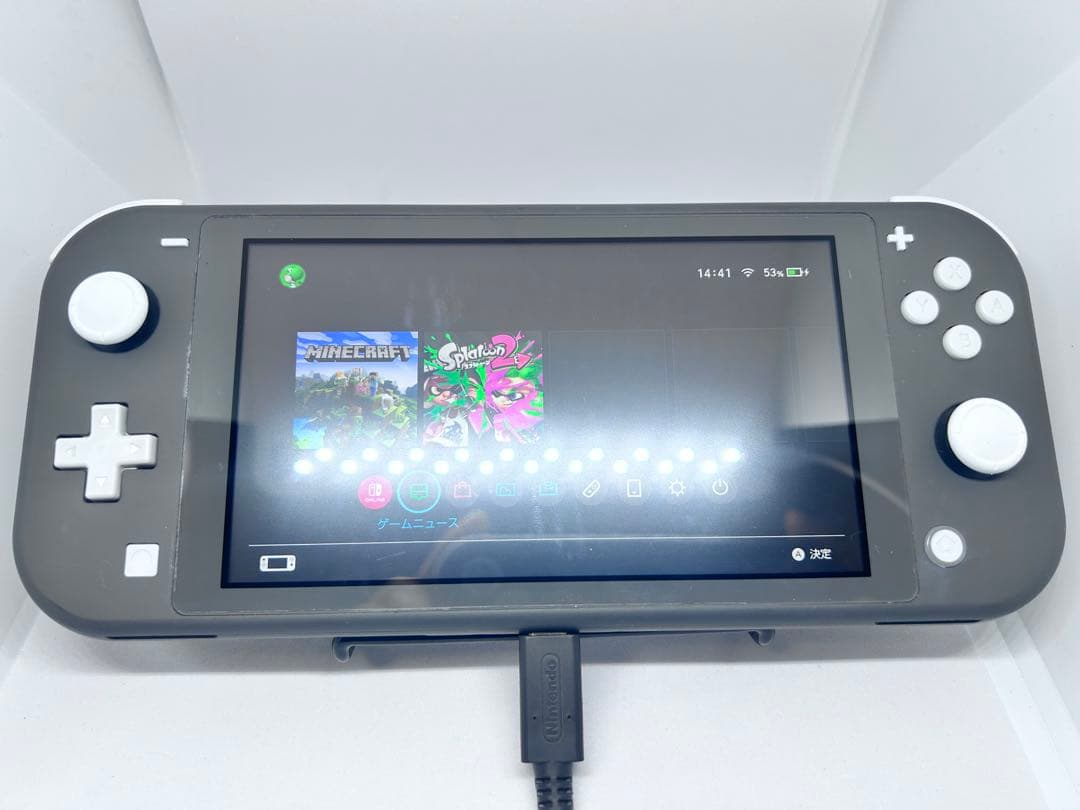 Nintendo Switch Lite グレー 充電器付き【動作確認済み】