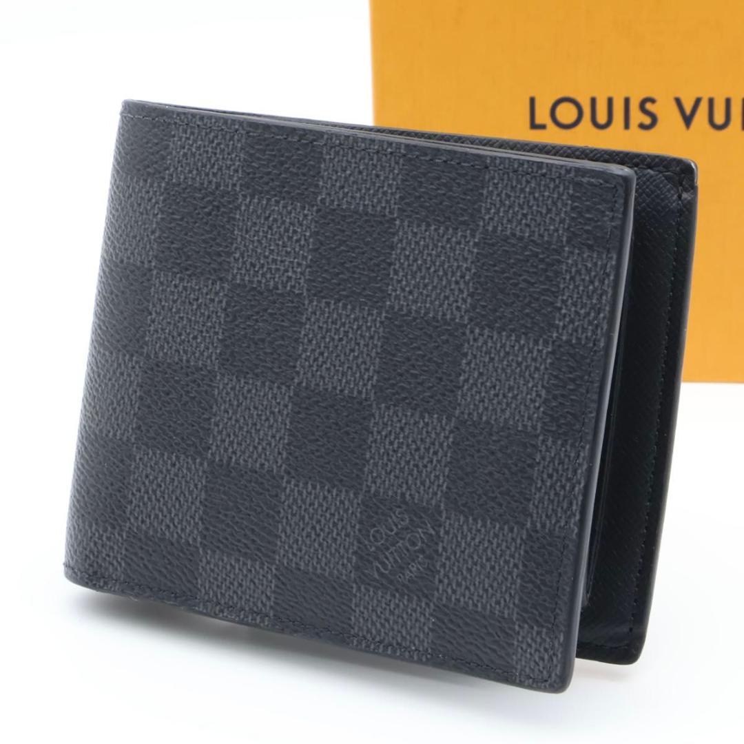 【超極美品】ルイヴィトン　新型IC ポルトフォイユマルコNM ダミエグラフィット