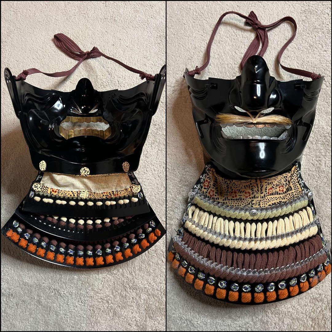 【希少•未着用】萌黄色（緑）縅糸 鉄地黒胴当世具足 【甲冑 等身大】 鎧 一式