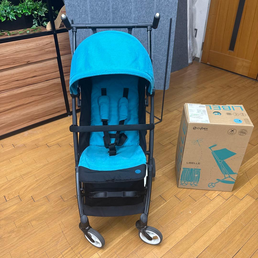 Cybex Libelle ベビーカー 青×黒　クリーニング済み
