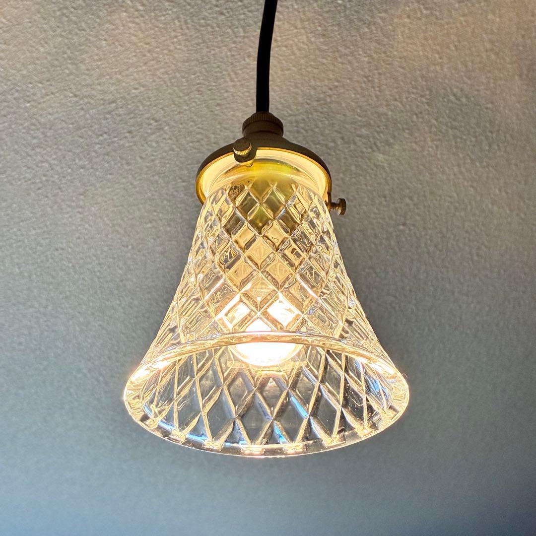 ODELIC オーデリック ペンダントライト 照明 2灯 真鍮 カットガラス