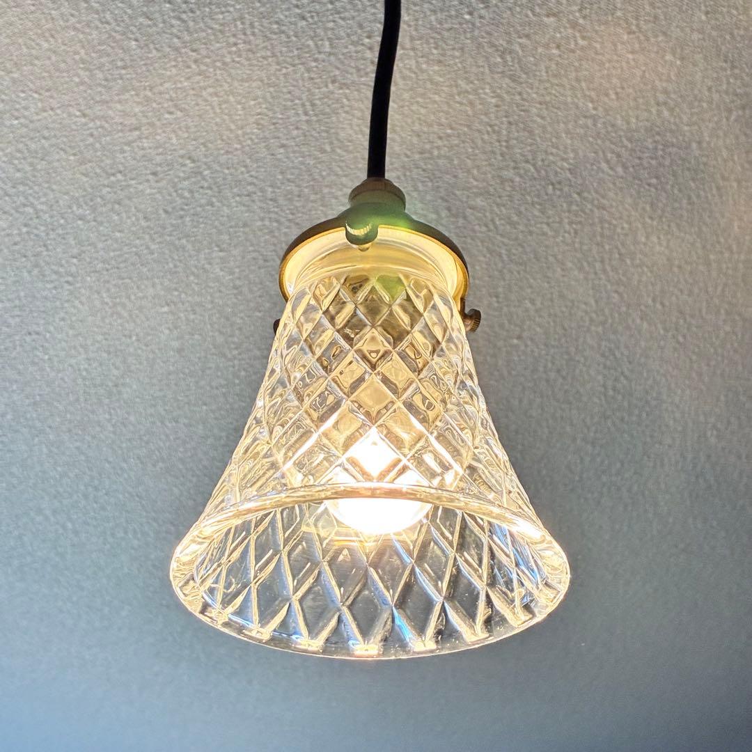 ODELIC オーデリック ペンダントライト 照明 2灯 真鍮 カットガラス