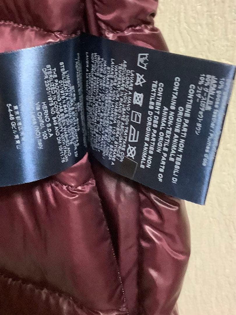 HERNO ヘルノ　レディスダウンベスト　ロング丈　フード付き　サイズ42