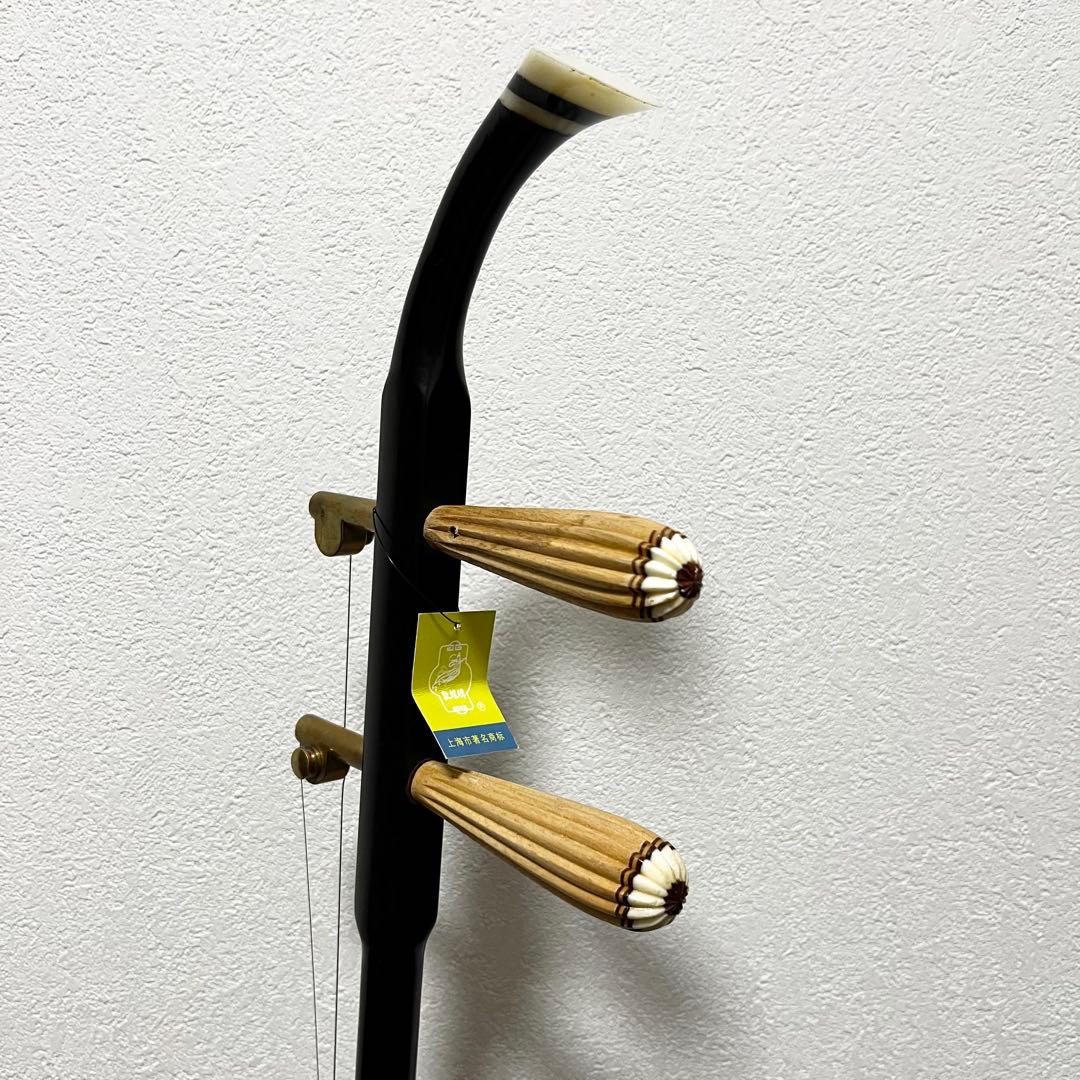 二胡 天然 蛇皮 敦煌牌　民族楽器 上海 ケース 謌 弦楽器 DUNHUANG