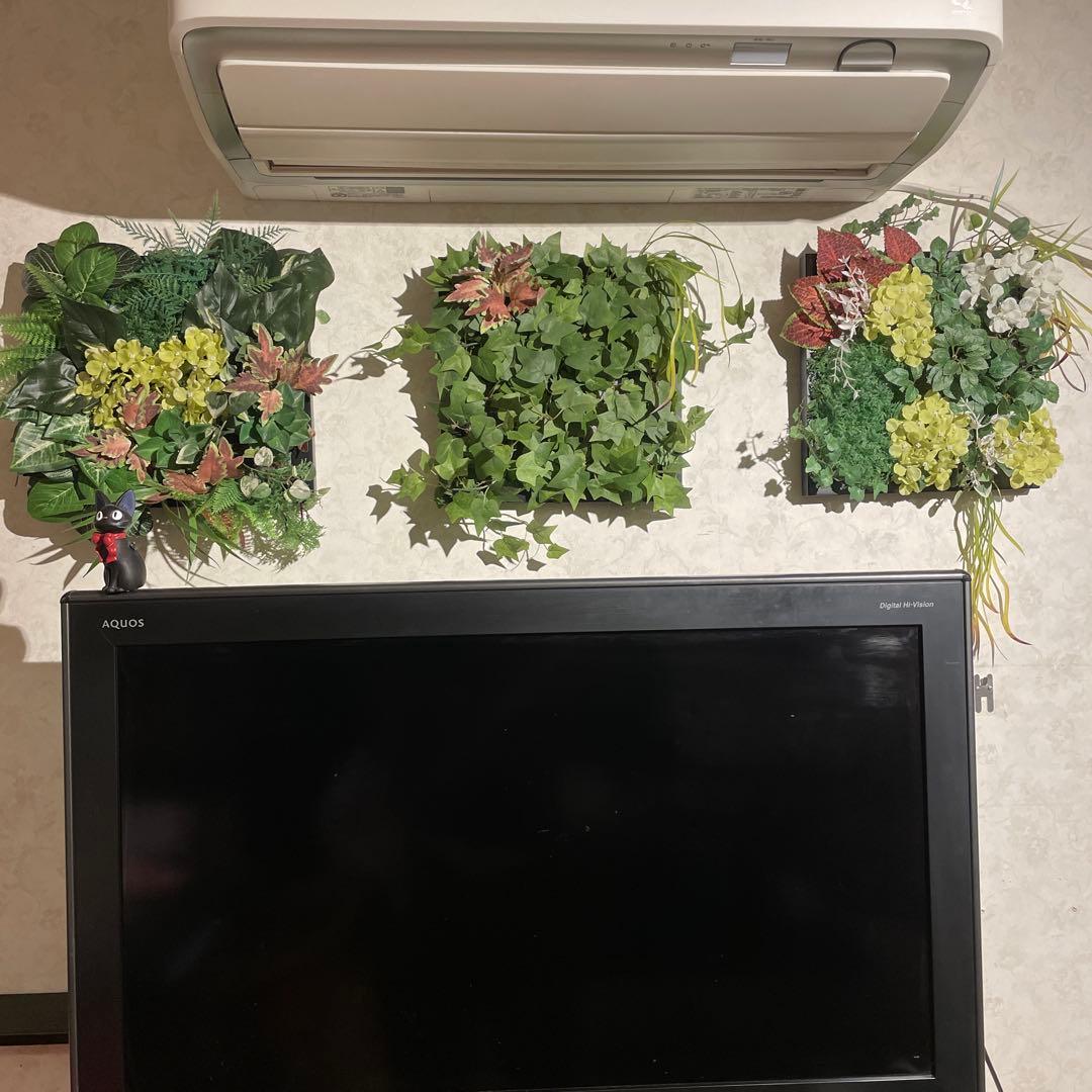 壁掛けウォールグリーン 観葉植物 Wall Green Decor 光触媒 抗菌