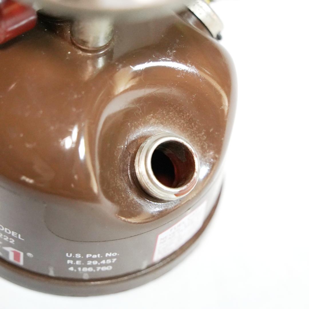 Coleman PEAK1 222 茶色 カナダ製 ガソリンランタン