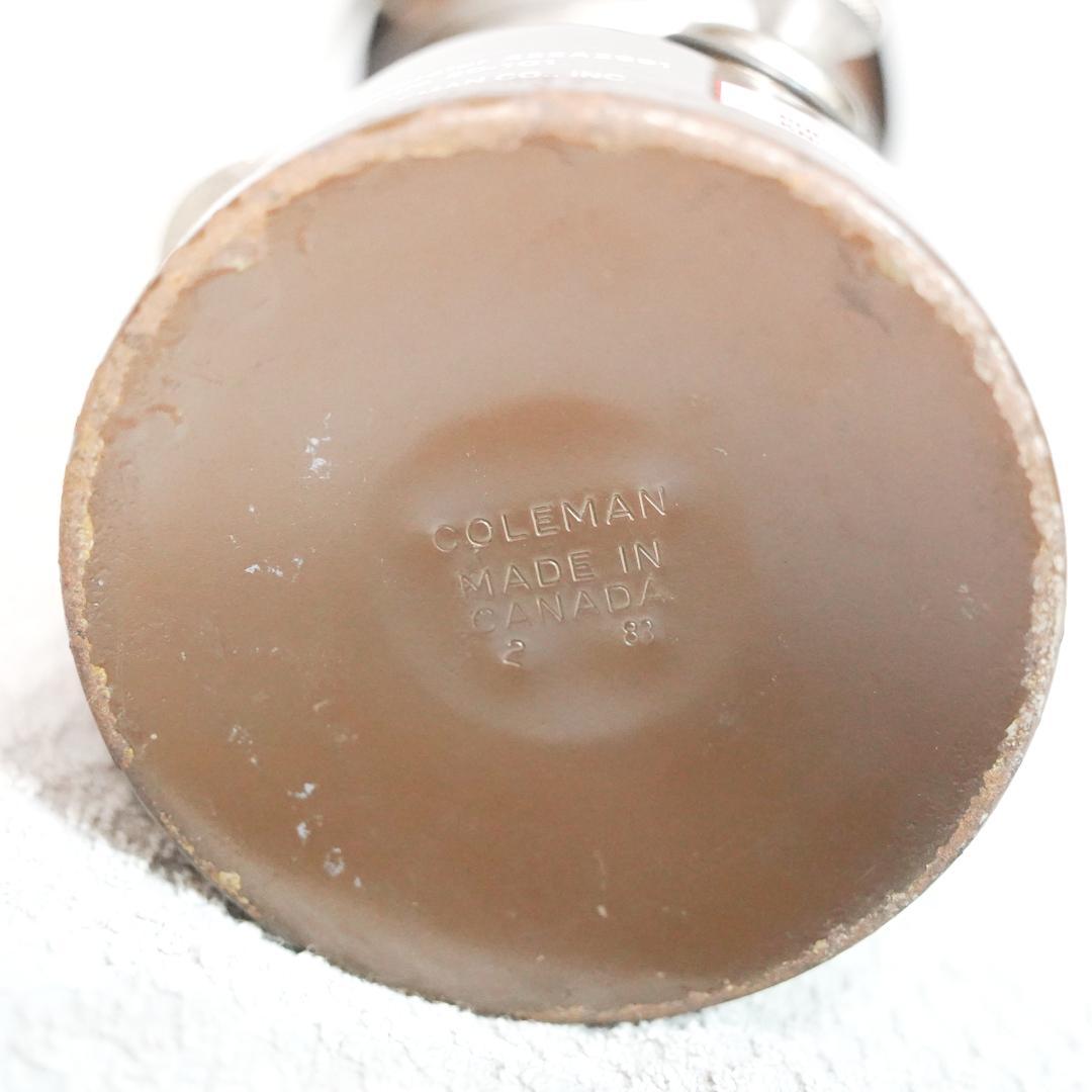 Coleman PEAK1 222 茶色 カナダ製 ガソリンランタン