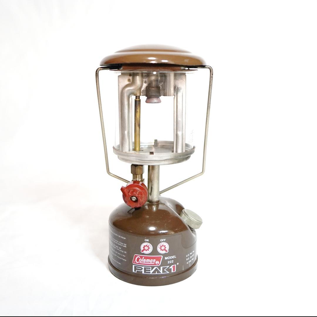 Coleman PEAK1 222 茶色 カナダ製 ガソリンランタン