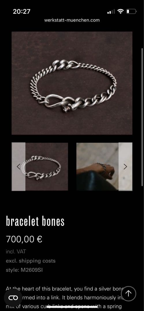 Werkstatt Munchen ワークスタットミュンヘン　ブレスレット