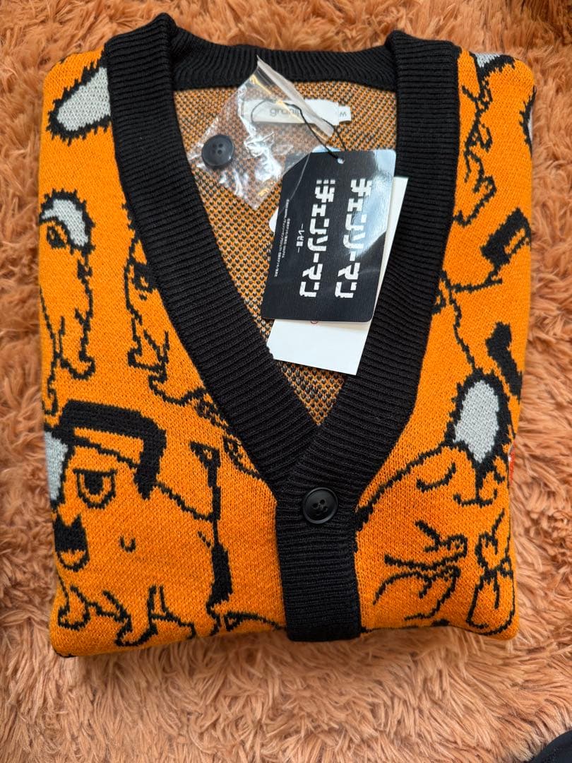 【グラニフ】 チェンソーマン ポチタ ジャガードカーディガンMサイズ