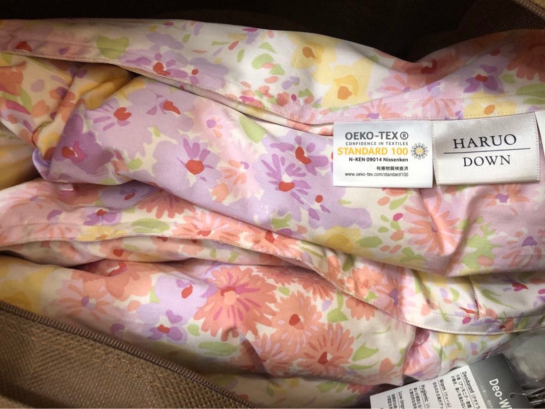 未使用　東洋羽毛 HARUO DOWN ルモーネ 羽毛肌掛けふとん（シングル）