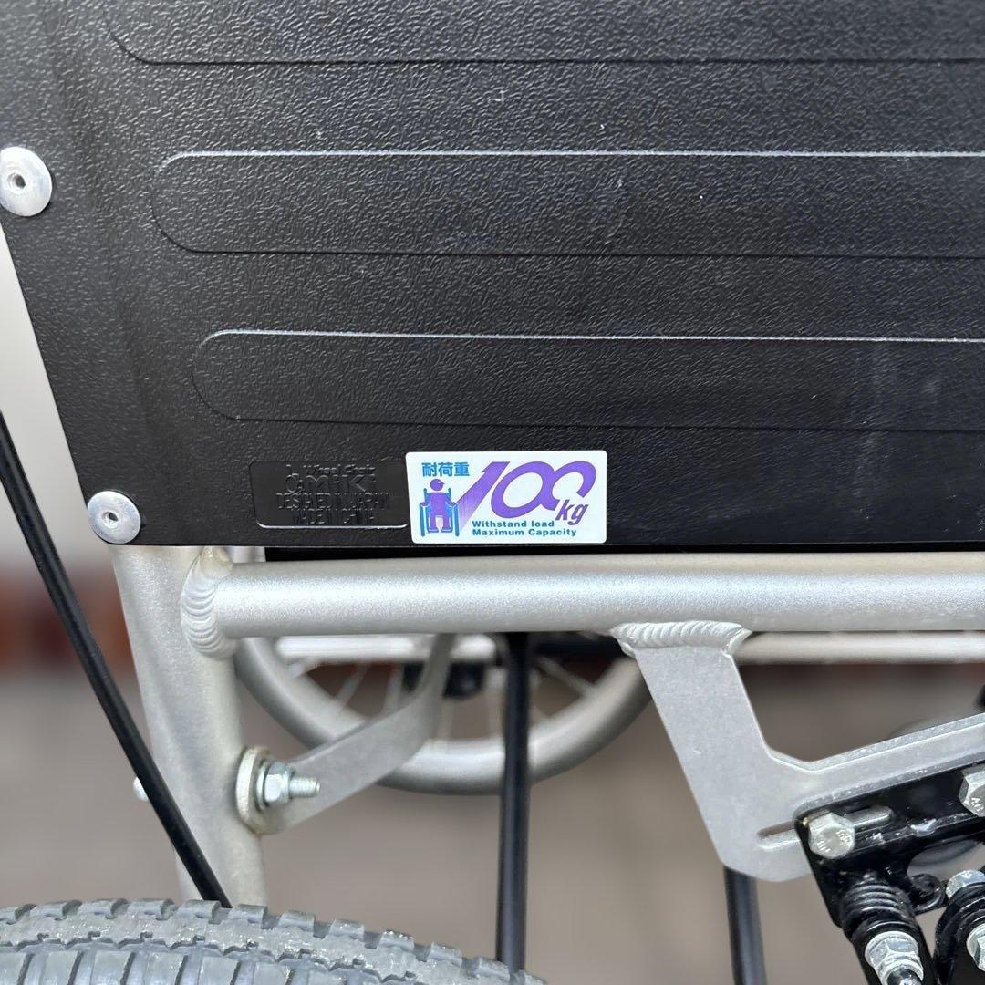 折りたたみ式 ネイビー 介助用車椅子wheel chair MIKIブレーキ付き