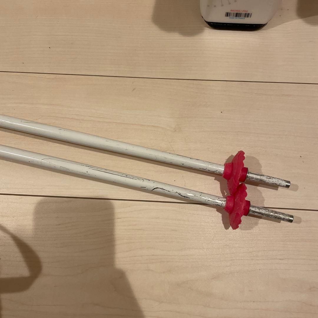 スキー120cm　靴22cm ストック　ロシニョール　サロモン　ジュニア　子ども