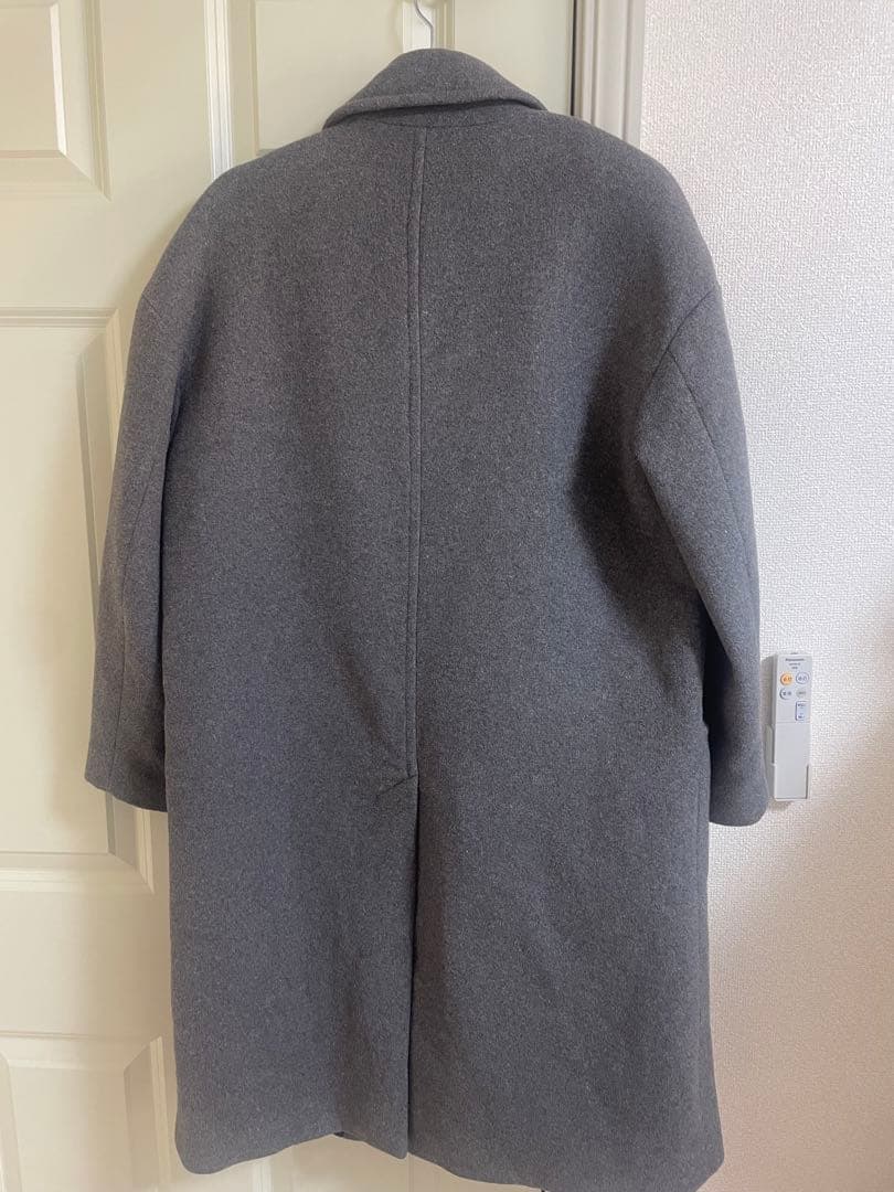 Stüssy グレー ダブルブレスト チェスターコート