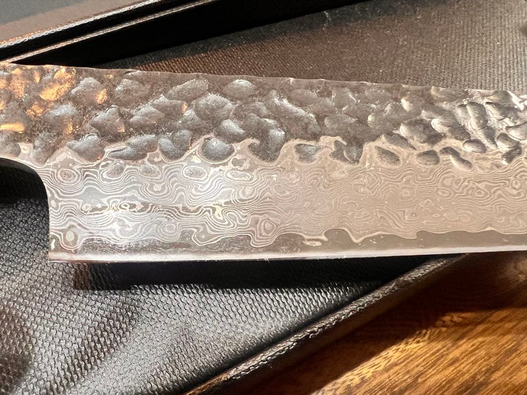 ダマスカス調　柳刃包丁