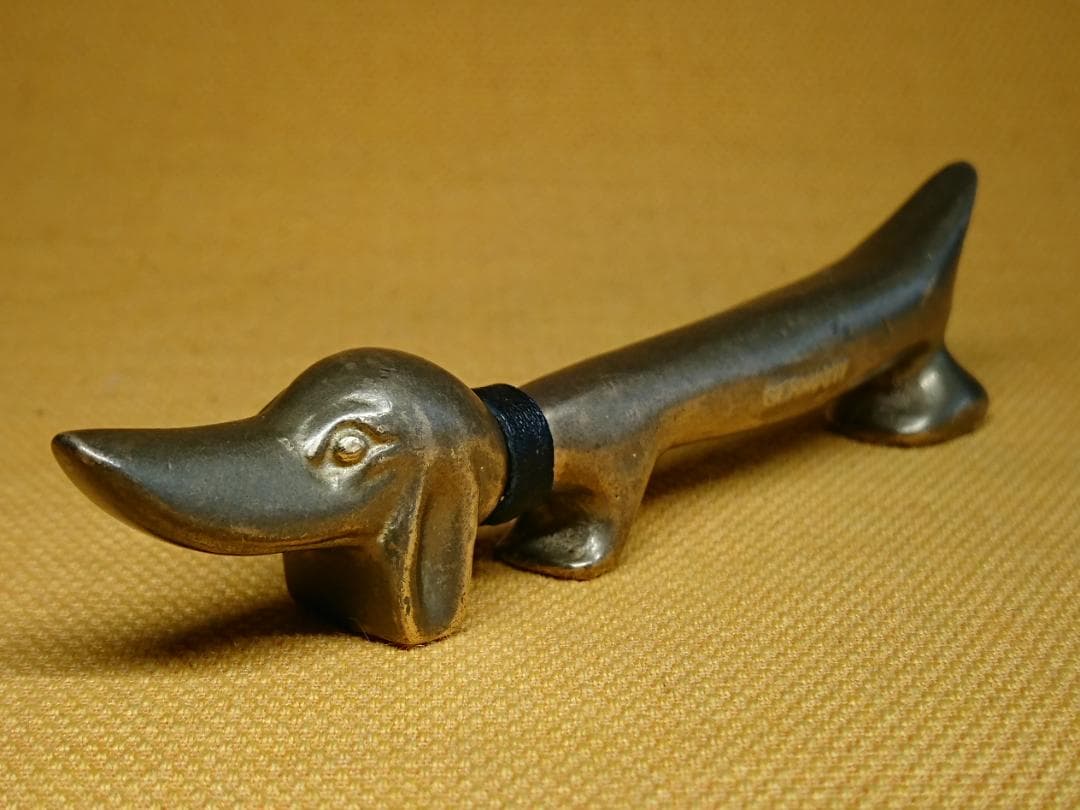 ビンテージ　犬　銅製　ドイツ　置物　インテリア　工芸品　美術品　A2711