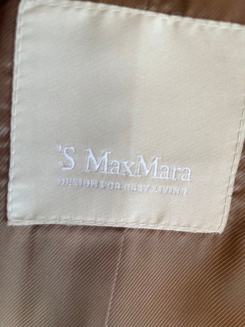 お値下げ　エス マックスマーラ ツイードコートベルト付き 38サイズ美品