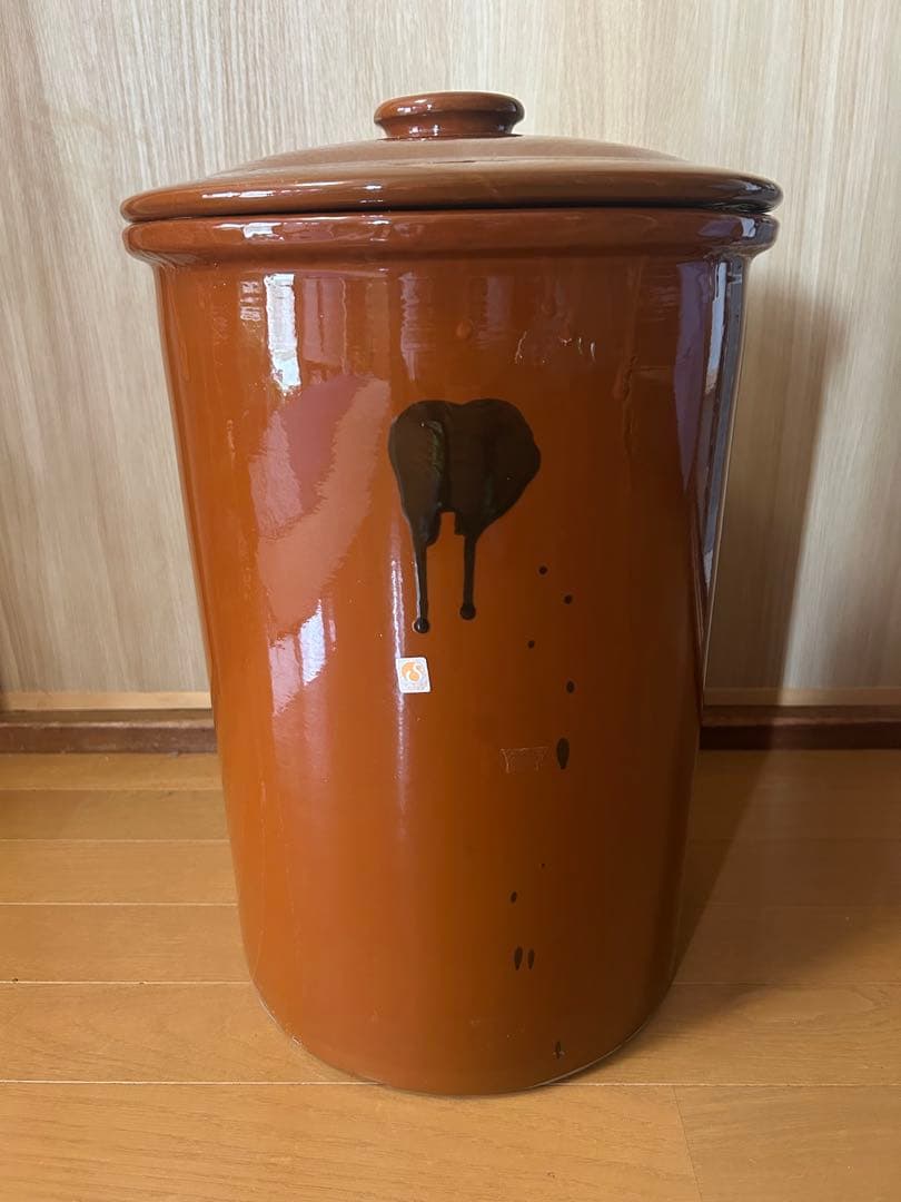 味噌かめ蓋付 12号(常滑焼)