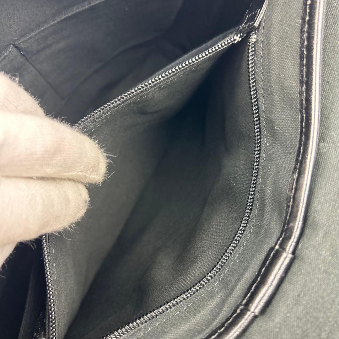 【美品】バーバリーブラックレーベル　ショルダーバッグ レザー　チェック　ロゴ金