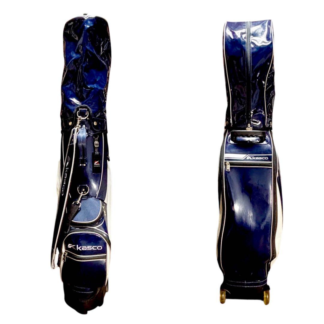✨超美品✨ Kasco キャスター付キャディバッグ ネイビー