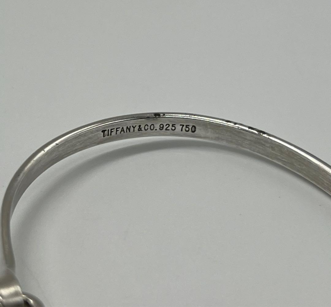 ティファニー TIFFANY フックアンドアイ バングル SV YG コンビ