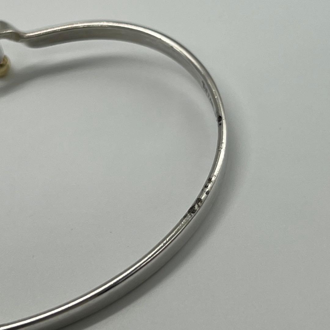 ティファニー TIFFANY フックアンドアイ バングル SV YG コンビ