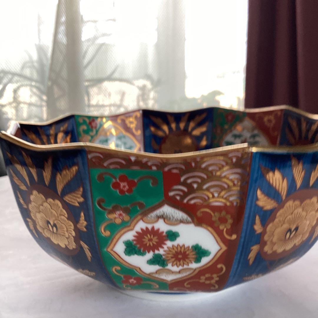 超豪華な金箔の大鉢　元禄古伊万里の菓子鉢