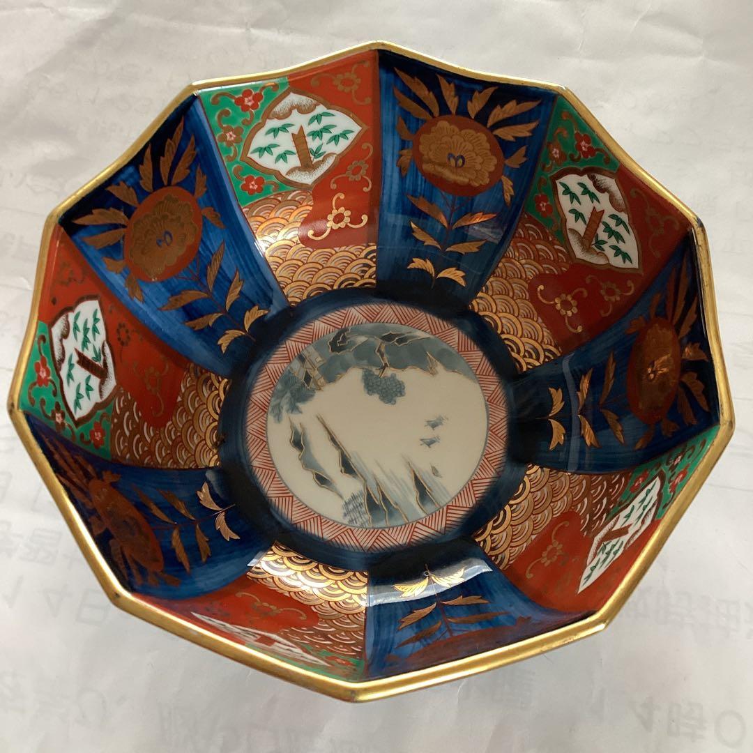 超豪華な金箔の大鉢　元禄古伊万里の菓子鉢