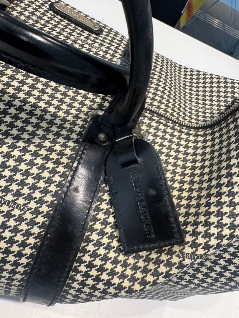 Ralph Lauren ボストンバッグ ハウンドトゥース　ラルフローレン　中古