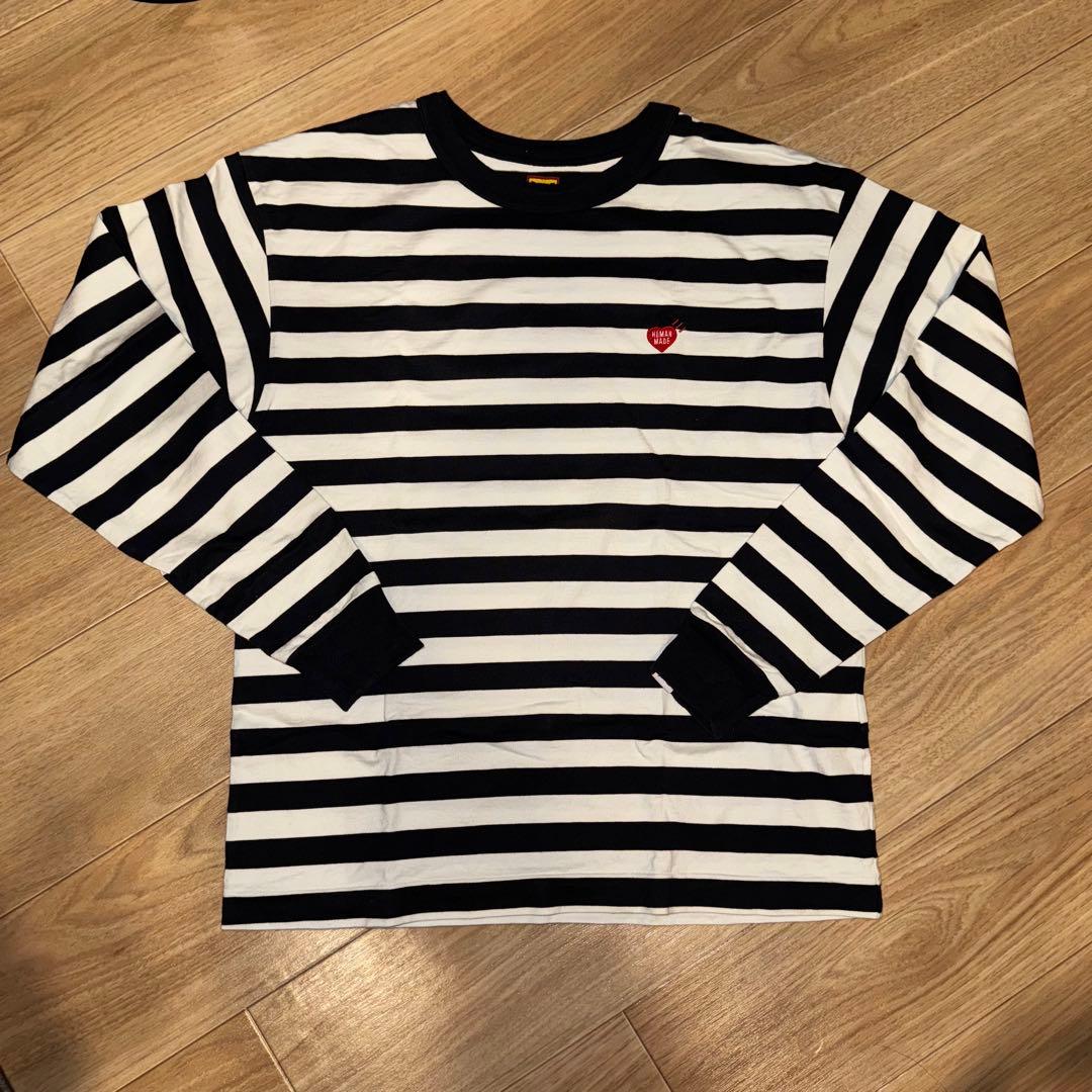 HUMAN MADE ボーダー 長袖Tシャツ S