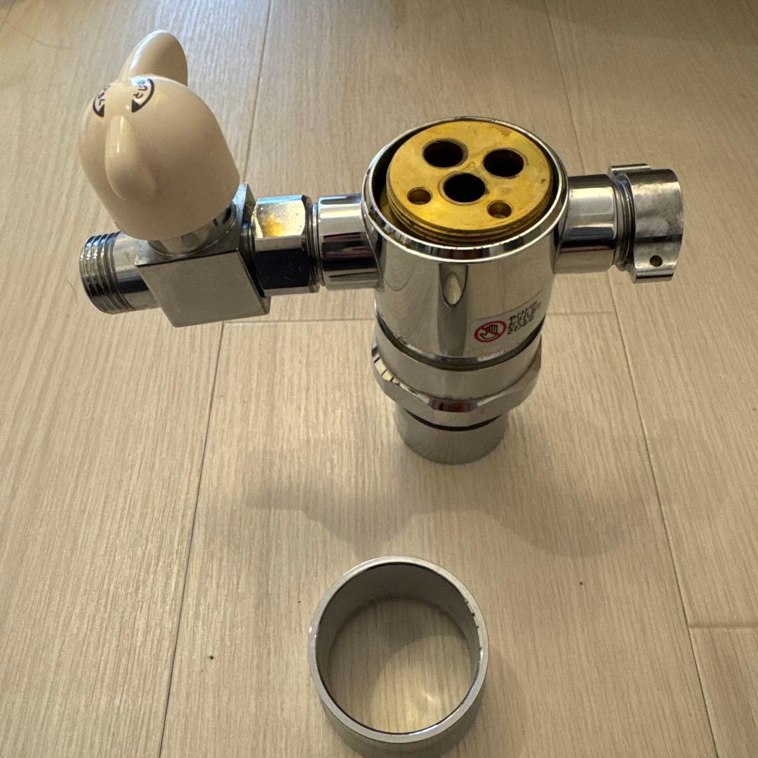 sanei B98-AU6 シングル混合栓用　分岐アダプター　水栓