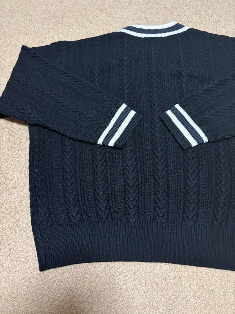 A abyts佐藤健着用 本人着用サイズ3 ABYTS カーディガン ブラック！