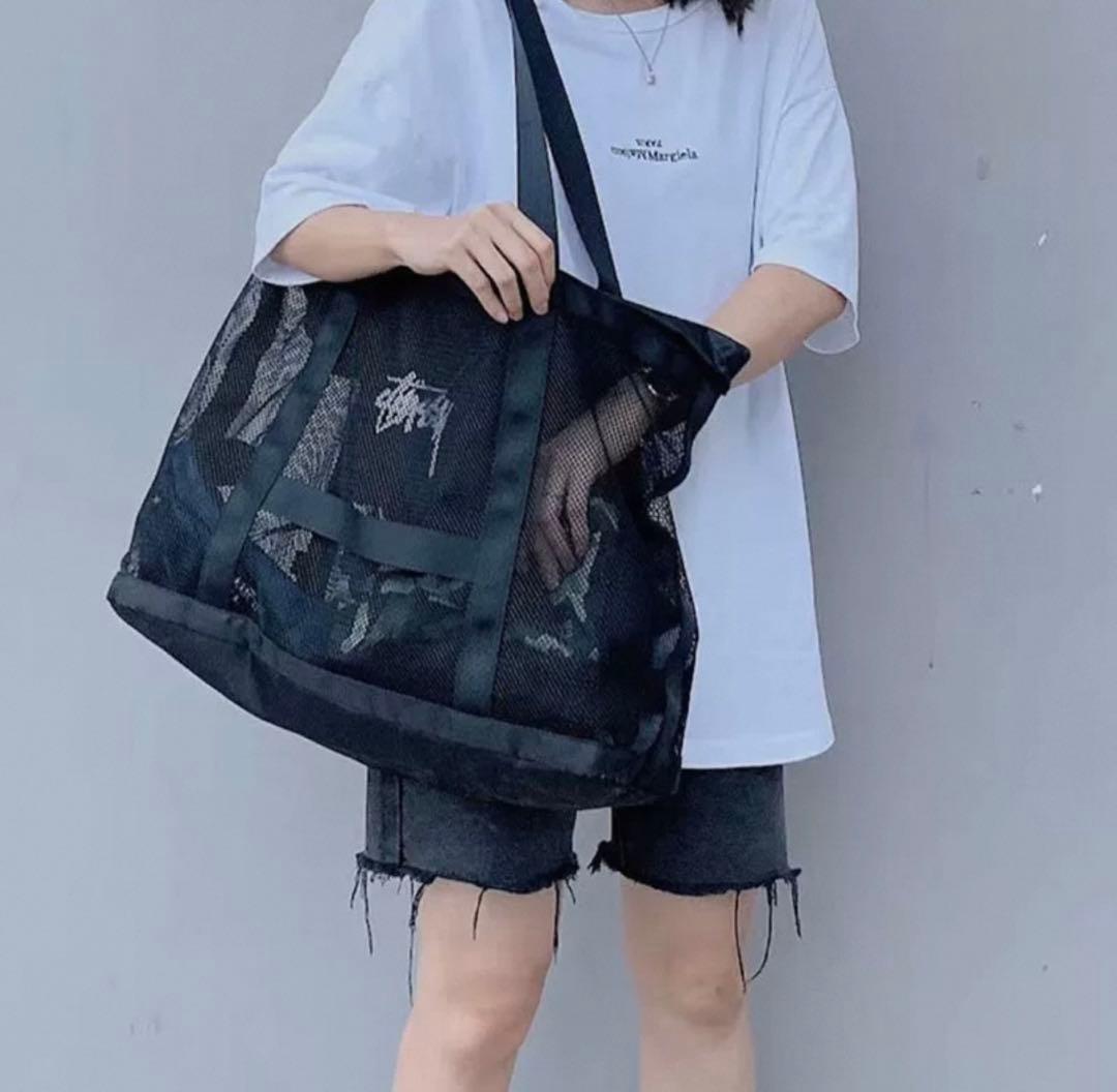 【お買い得！】STUSSY メッシュトート　新品　未使用　プールバック　大容量