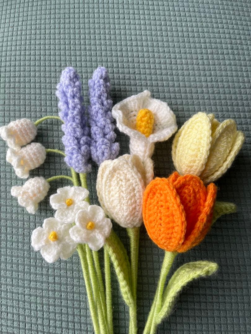 jo ページ かぎ針編み 毛糸の花束 枯れない花束 【カラフルブーケ】