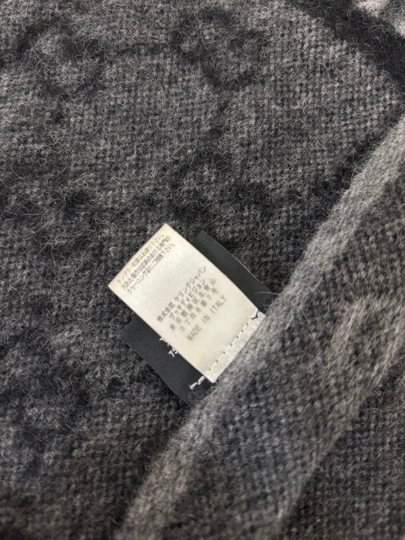 グッチ　GUCCI GGパターン マフラー ダークグレー