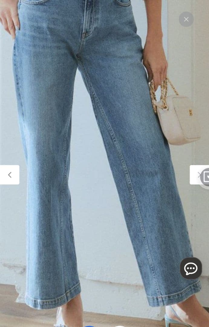 美品 大きいサイズ✨ RED CARD 23区 デニムワイドパンツ 44 近年